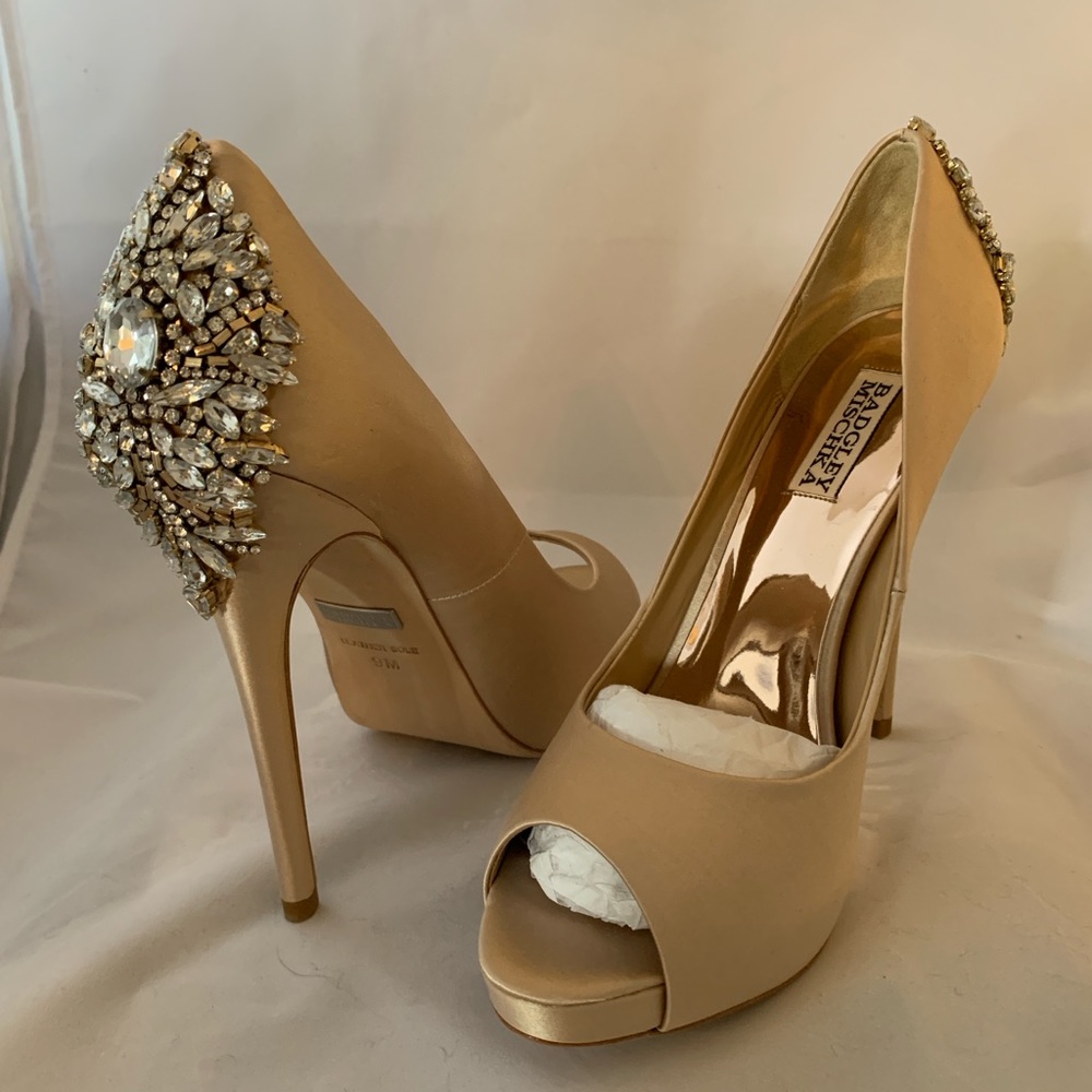 Badgley Mischka - Latte Satin